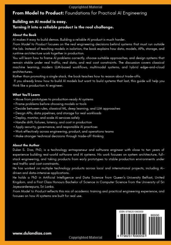 From Model to Product - back cover